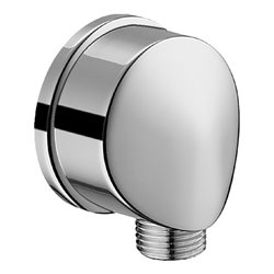 Hansa Wandanschlussbogen Rosette rund, chrom