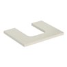 Geberit Waschtisch-Platte One 60x3x47cm, sand-grau/l hg, Ausschn mit.