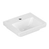 V&B Handwaschbecken Subway 3.0 37x30,5cm, eck., m HL/o ÜL, st. wh. C+