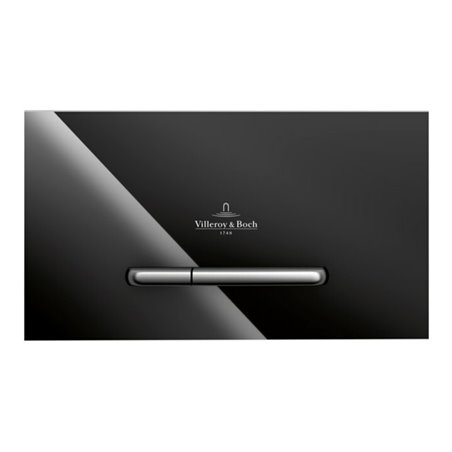 V&B WC-Betätigungsplatte ViConnect 300G 25,3x14,5x2cm, Glas, Glossy Black