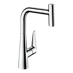 hansgrohe Spültisch-Einhebelmischer 300 Talis Select M51 mit Ausziehauslauf, 1jet, sBox, chrom