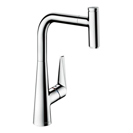 hansgrohe Spültisch-Einhebelmischer 300 Talis Select M51 mit Ausziehauslauf, 1jet, sBox, chrom