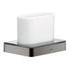 hansgrohe Zahnglas Axor universal Glas, Wandmontage, polished black chrome