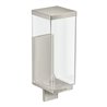 hansgrohe Lotionssp Axor Uni Rectangular Glas, Wandmontage, Edelstahl-Optik