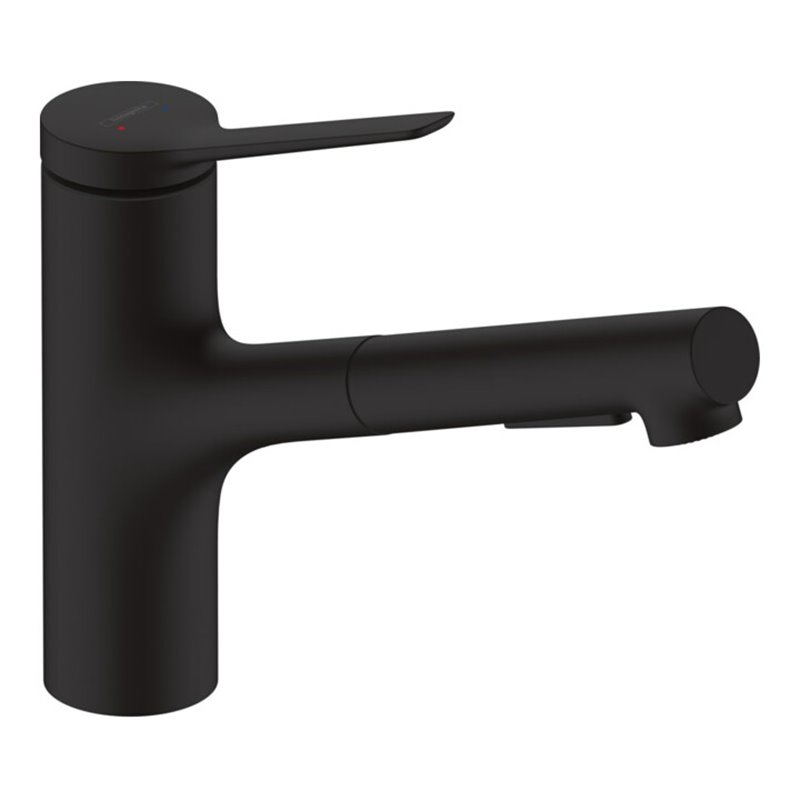 hansgrohe Einhebel-Küchenarmatur Zesis M33 Auszugslänge bis zu 760mm, mattschwarz