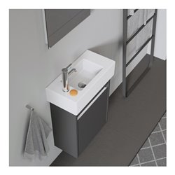 Duravit Möbel-Handwaschbecken Vero 50x25cm, m ÜL, HLB, 2 HL vorgest., weiß