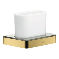 hansgrohe Zahnglas Axor universal Glas, Wandmontage, polished gold optic
