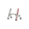 Hymer Stufenstehleiter mit Rollen, beidseitig begehbar