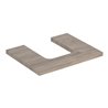 Geberit Waschtisch-Platte One 60x3x47cm, N hick./Mela Holz, AS mit.