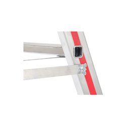 Hymer Stufenstehleiter mit Rollen, beidseitig begehbar