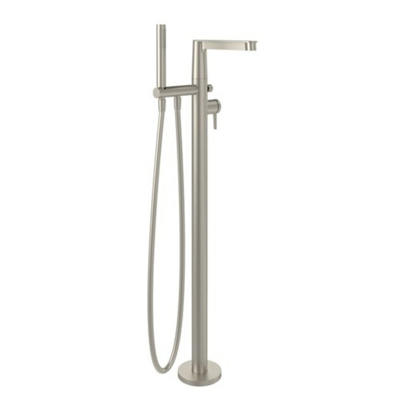 V&B Einhebel-Badewannenarmatur Conum bodenstehend, brushed nickel black