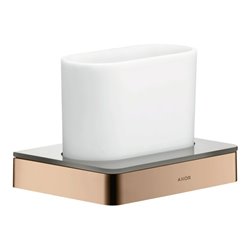 hansgrohe Zahnglas Axor universal Glas, Wandmontage, polished red gold