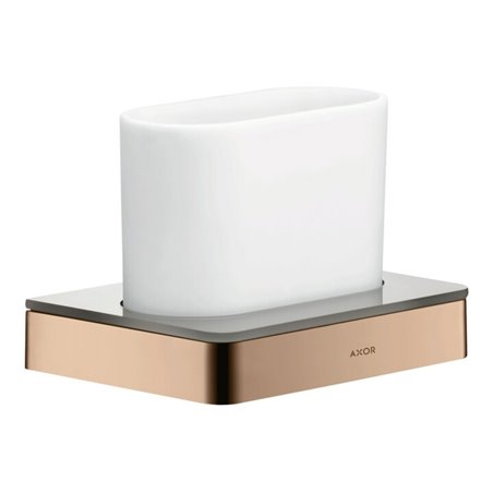 hansgrohe Zahnglas Axor universal Glas, Wandmontage, polished red gold