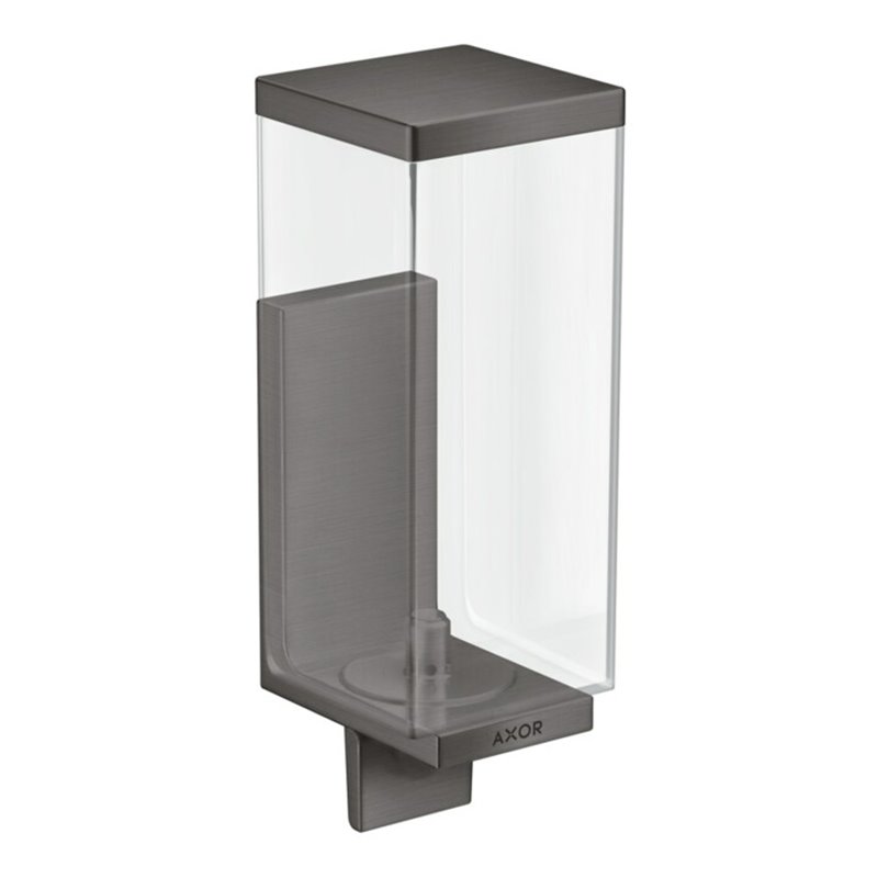 hansgrohe Lotionssp Axor Uni Rectangular Glas, Wandmontage, brushed black chrome