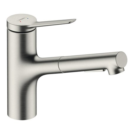 hansgrohe Einhebel-Küchenarmatur Zesis M33 Auszugslänge b zu 500, Edelstahl Finish