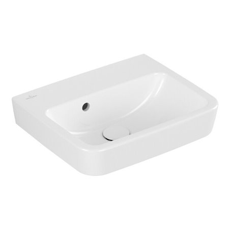 V&B Einbau-/Aufsatz HWB O.NOVO 45x37cm, eck, m HL, ohne Überlauf, weiß