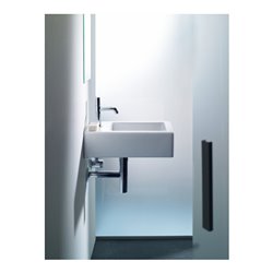 Duravit Handwaschbecken Vero 25x45cm, m HL, ÜL, Hahnlochbank, weiß