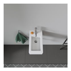 Duravit Handwaschbecken Vero 25x45cm, m HL, ÜL, Hahnlochbank, weiß