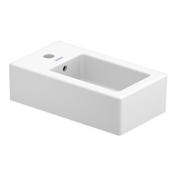 Duravit Handwaschbecken Vero 25x45cm, m HL, ÜL, Hahnlochbank, weiß