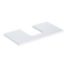 Geberit Waschtisch-Platte One 75x3x47cm, w/lack. hochgl., Ausschn mit.