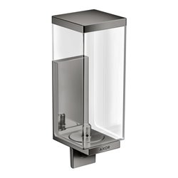 hansgrohe Lotionssp Axor Uni Rectangular Glas, Wandmontage, polished black chrome