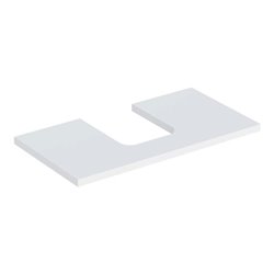 Geberit Waschtisch-Platte One 75x3x47cm, w/lack. ma, Ausschnitt mittig