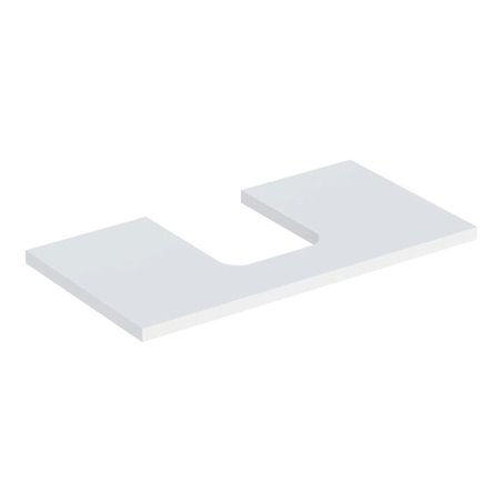 Geberit Waschtisch-Platte One 75x3x47cm, w/lack. ma, Ausschnitt mittig