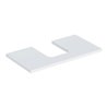 Geberit Waschtisch-Platte One 75x3x47cm, w/lack. ma, Ausschnitt mittig