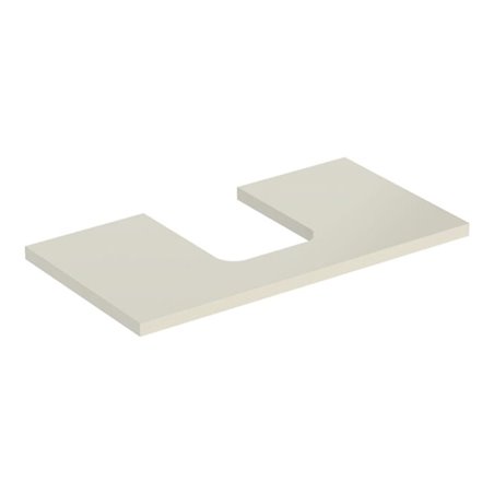 Geberit Waschtisch-Platte One 75x3x47cm, sand-grau/l hg, Ausschn mit.