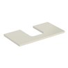 Geberit Waschtisch-Platte One 75x3x47cm, sand-grau/l hg, Ausschn mit.