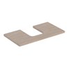 Geberit Waschtisch-Platte One 75x3x47cm, Eiche/Mela Holz, Ausschn mit.
