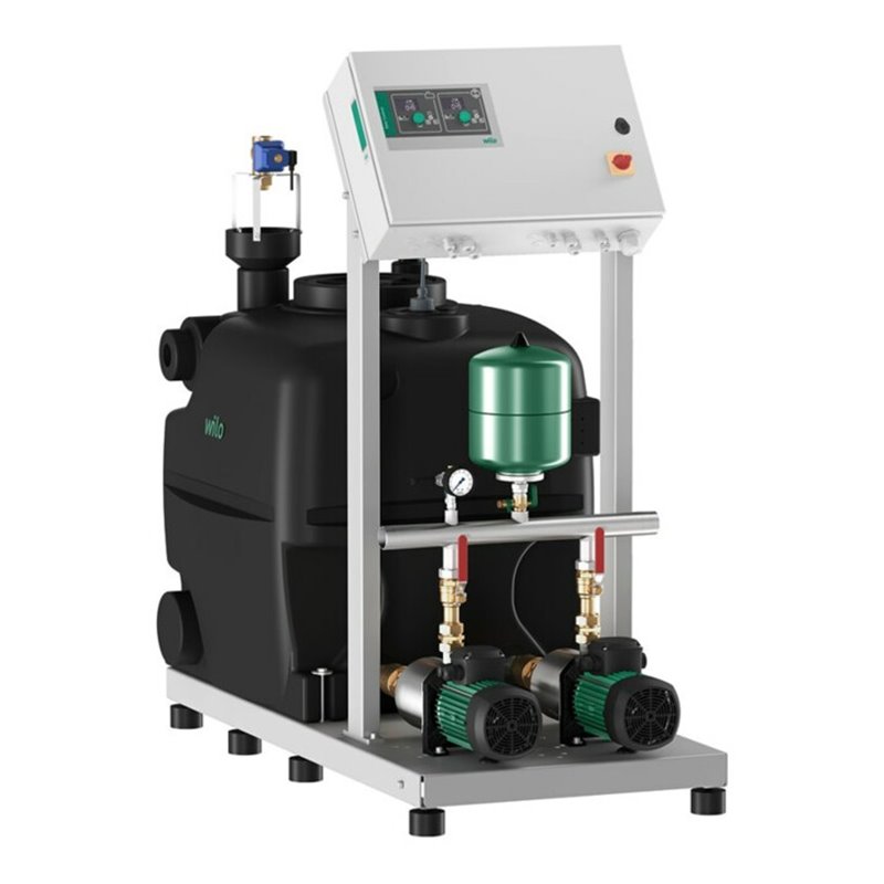 Wilo Regenwasser-Nutzungsanlage RainSystem AF400- 2Med. L405/EC2+1, 0,75 kW, 400 V, 50 Hz