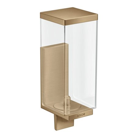 hansgrohe Lotionssp Axor Uni Rectangular Glas, Wandmontage, brushed bronze