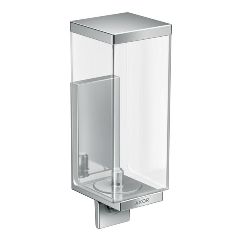 hansgrohe Lotionssp Axor Uni Rectangular Glas, Wandmontage, chrom