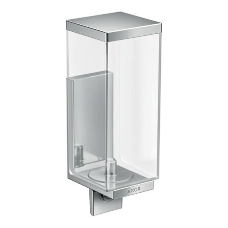 hansgrohe Lotionssp Axor Uni Rectangular Glas, Wandmontage, chrom