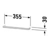 Duravit Handtuchhalter Sivida 35,5x3x7cm, f Waschtischunterschrank, sw