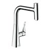 hansgrohe Spültisch-Einhebelmischer 240 Metris Select M71 mit Ausziehauslauf, 1jet, sBox, chrom