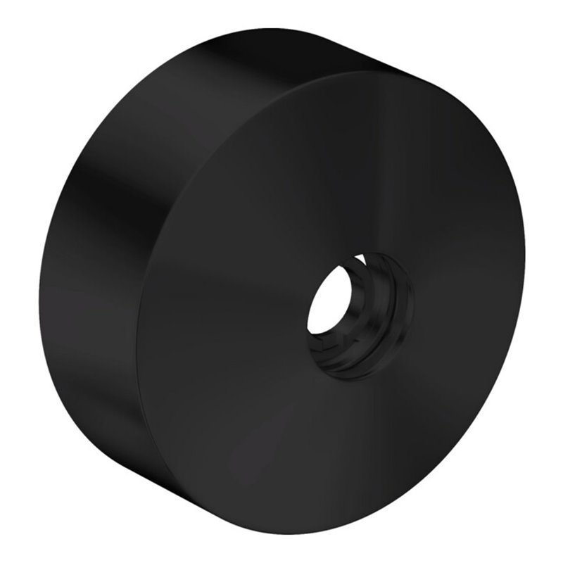 hansgrohe Verlängerungsrosette d 80mm, aus Metall, mattschwarz