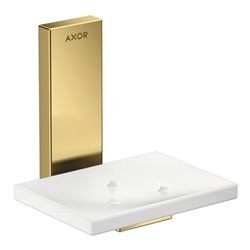 hansgrohe Schale Axor Uni. Rectangular Glas, Wandmontage, polished gold optic