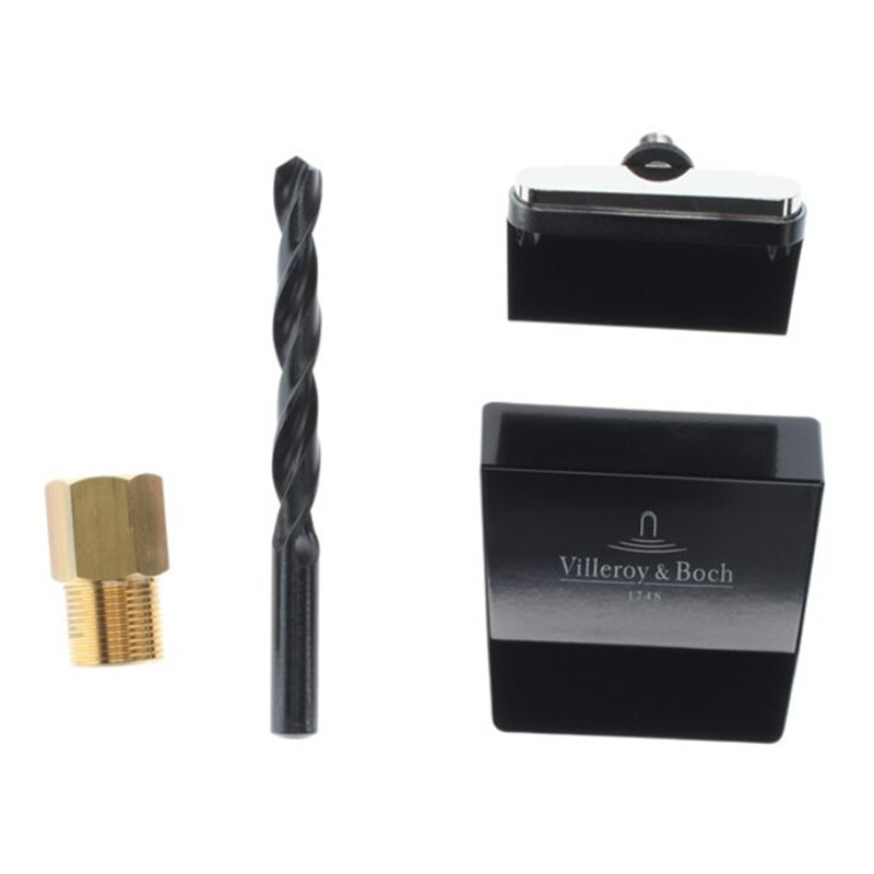 V&B Wasserzulauf 15x22x6,5cm, black matt