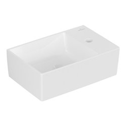 V&B Handwaschbecken Memento 2.0 40x26cm, m Hahnl., o. ÜL, weiß alpin