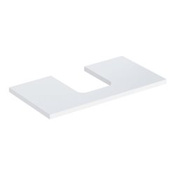 Geberit Waschtisch-Platte One 90x3x47cm, w/lack. hochgl., Ausschn mit.