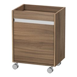 Duravit Rollcontainer Ketho 50x36x67cm, Tür links, nussbaum natur