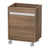 Duravit Rollcontainer Ketho 50x36x67cm, Tür links, nussbaum natur