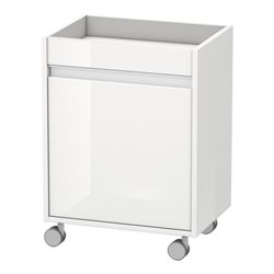 Duravit Rollcontainer Ketho 50x36x67cm, Tür links, weiß hochglanz