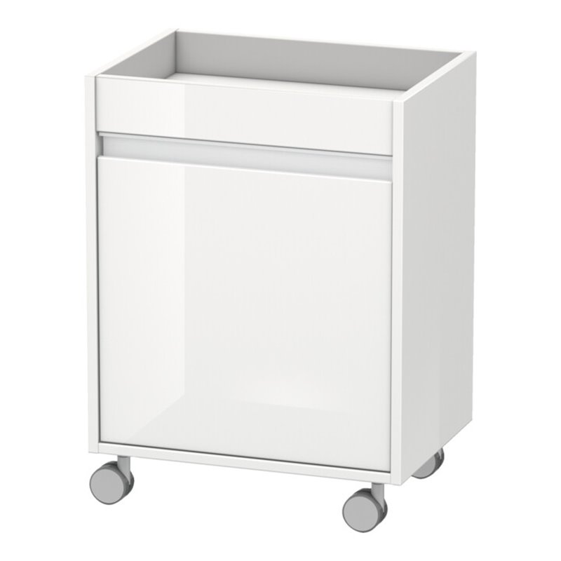 Duravit Rollcontainer Ketho 50x36x67cm, Tür links, weiß hochglanz