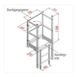 Hymer Ausstieg breit, mit Handlauf