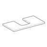 Geberit Waschtisch-Platte One 90x3x47cm, sand-grau/l hg, Ausschn mit.