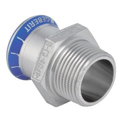 Geberit bergangsstück Mapress d 28mmxR 1, labs-f, m AG, Edelstahl