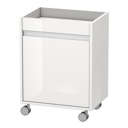 Duravit Rollcontainer Ketho 50x36x67cm, Tür rechts, weiß hochglanz